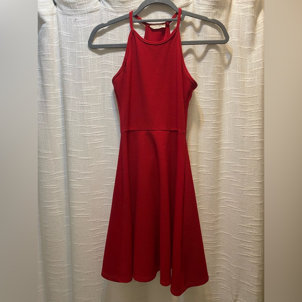 Flirty Cherry Red Summer Dress